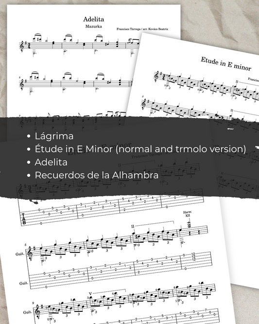 Tárrega Sheet Music Collection